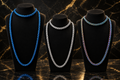 Stoere set van ketting en armband in 3 kleuren variaties