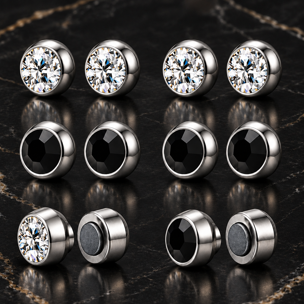 Oorbellen magnetisch in 5 kleuren
