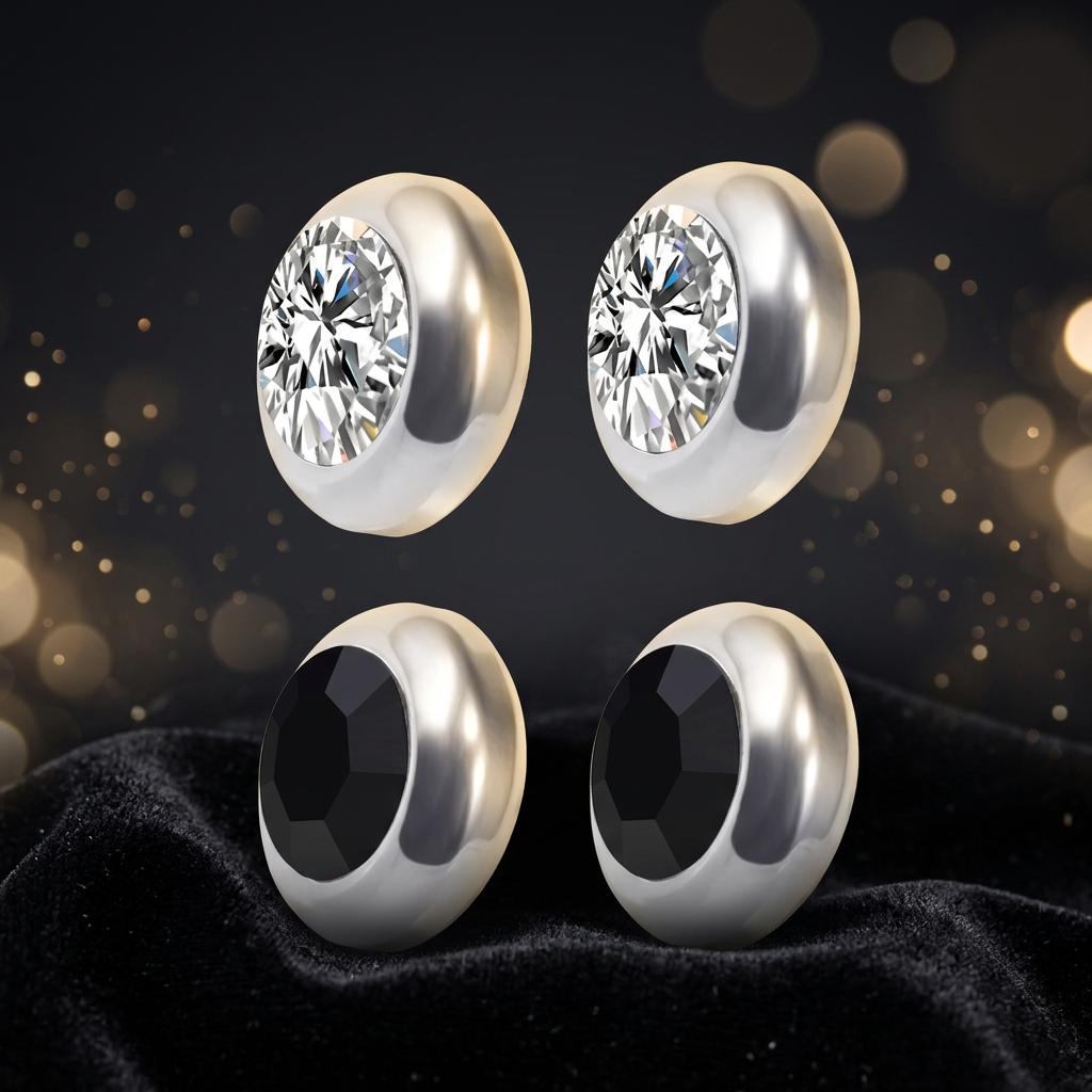 Oorbellen magnetisch in 5 kleuren