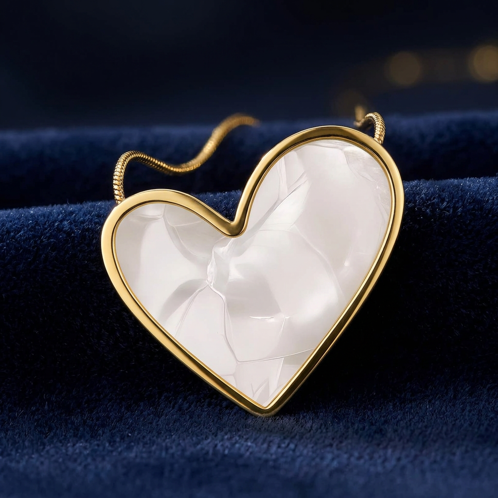 "Heart" PVD verguld geplateerde roestvrijstalen ketting