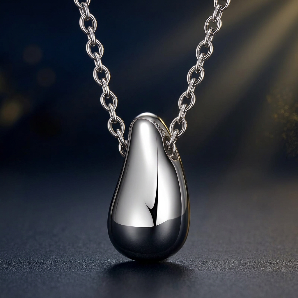 "Teardrop" roestvrijstalen ketting
