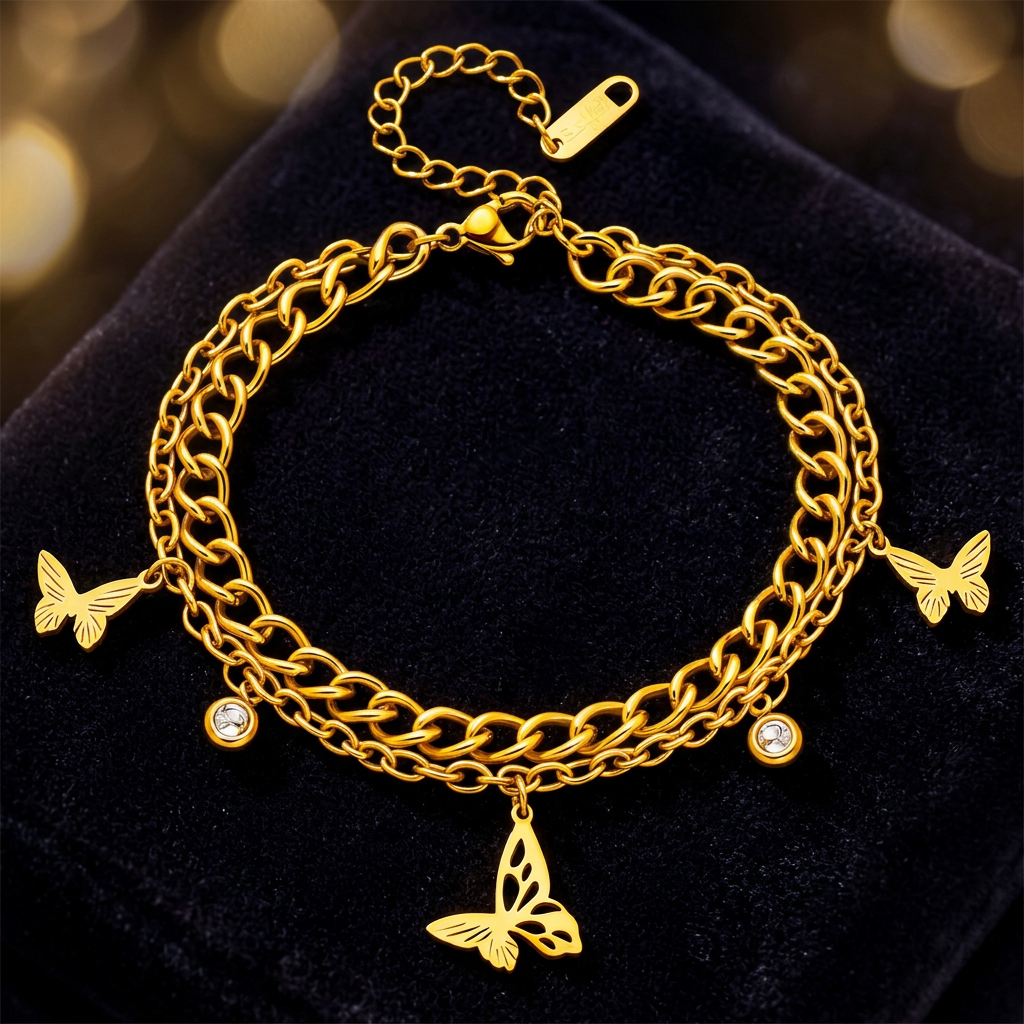 Armband met vlinders