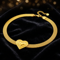 Super mooie set met groot hart, ketting en armband