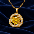 Ketting met "bloem"hanger mooie chique ketting