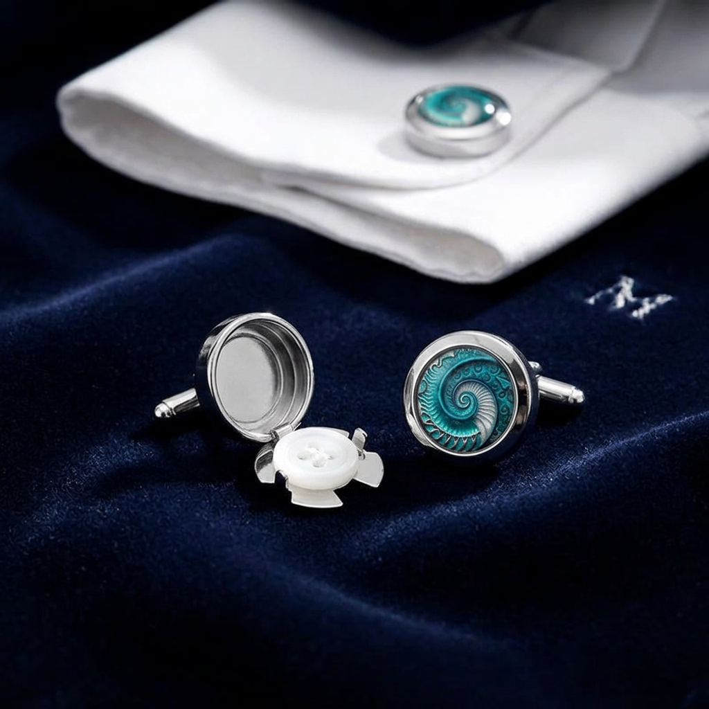 Fibonacci Spiraal buttoncover