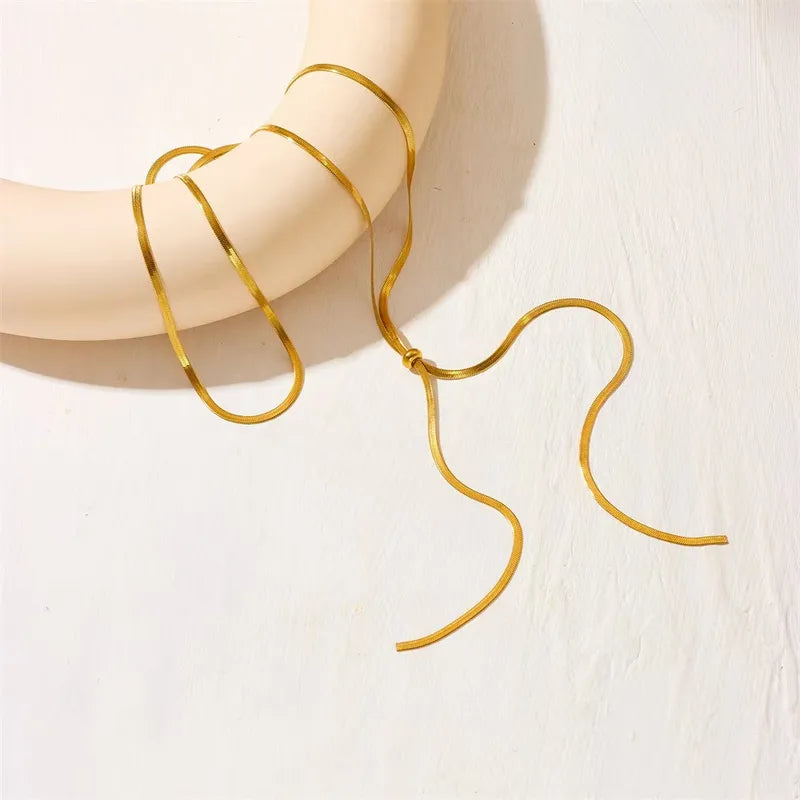 Mooie lange ketting met schuifsysteem