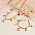 3 delige set met vlinders