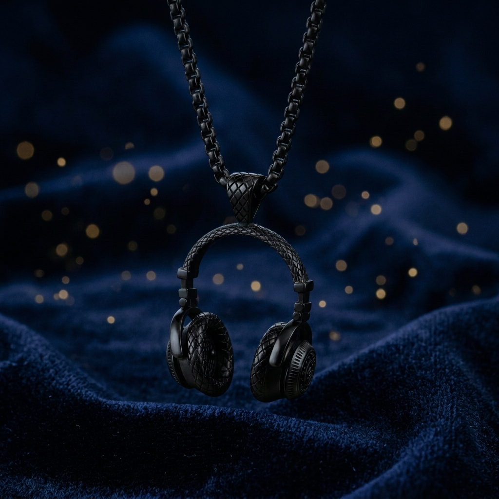 Coole ketting met koptelefoon