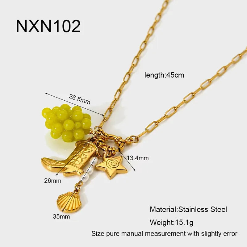 Leuke ketting met western look