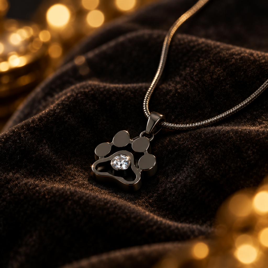 Unieke ketting met hondenpoot