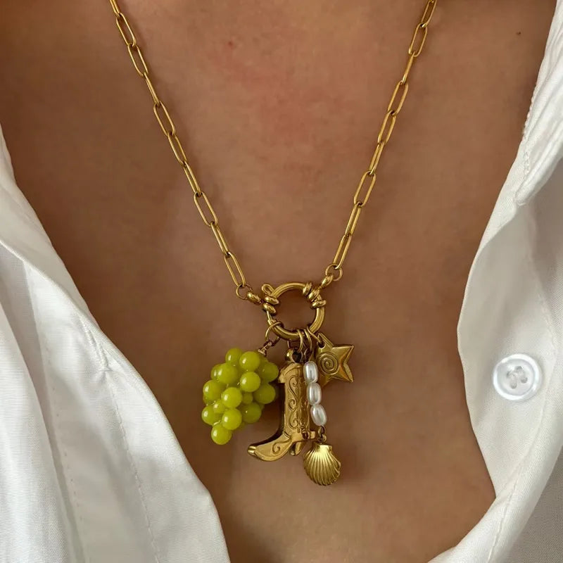 Leuke ketting met western look