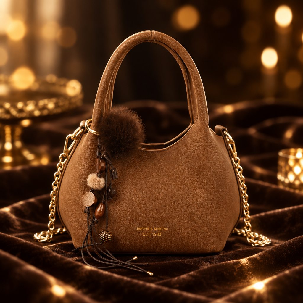 Leuke tas western style,licht bruin